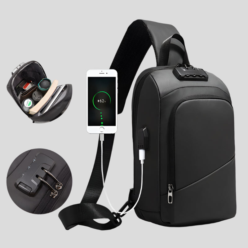 Celonox Anti‑Theft USB Sling Bag
